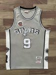 NBA 9 Tony Parker Spurs Hall of Fame Maillot grey